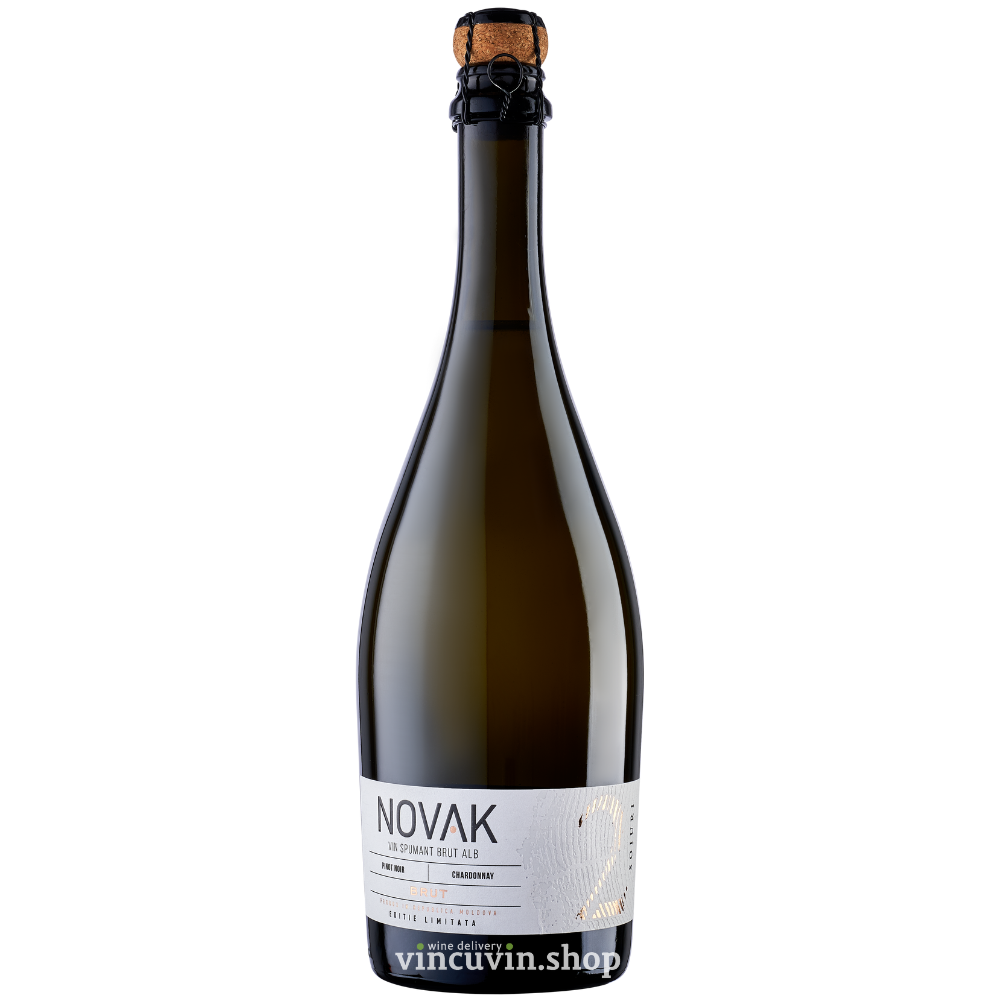 Novak 2 Soiuri Spumant Brut Alb